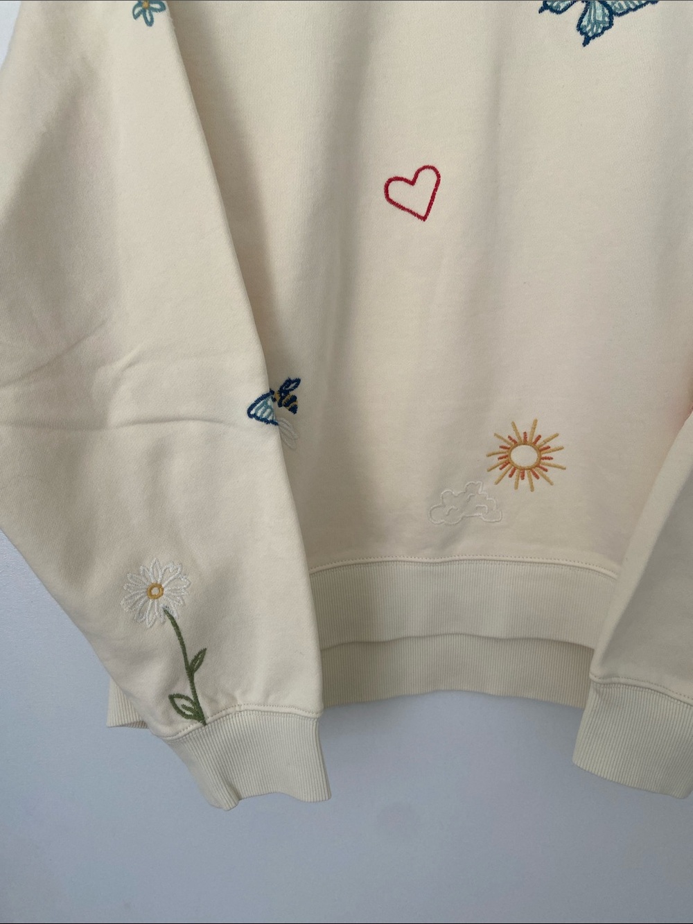 Driftwood Butter Yellow Embroidered Sweatshirt - Picture 3 of 9